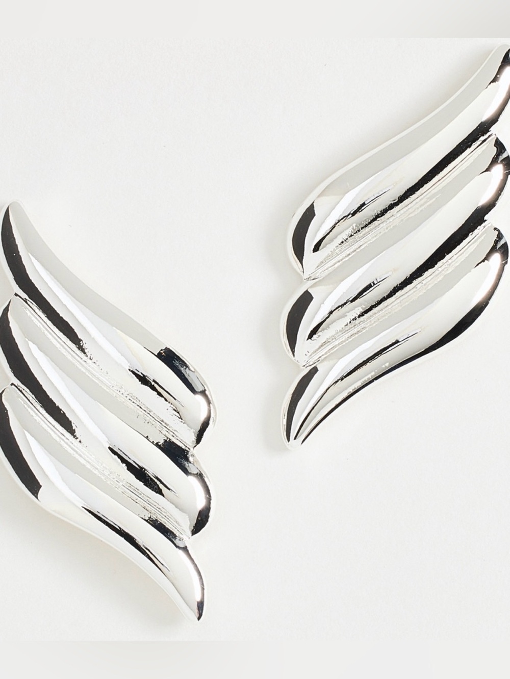 Heaven Mayhem Sterling Silver Wing Earring